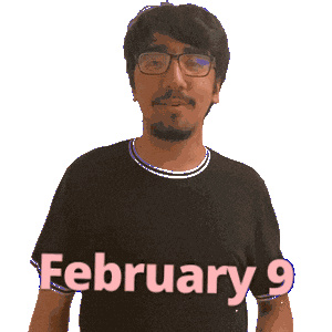 February 9 Sticker