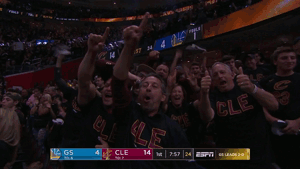 cleveland cavaliers fan GIF by NBA