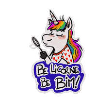 studiobim love pop unicorn bulle Sticker
