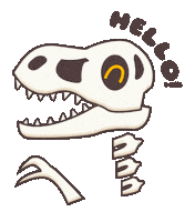 Happy Tyrannosaurus Rex Sticker by Creative Technology & Design at FIT