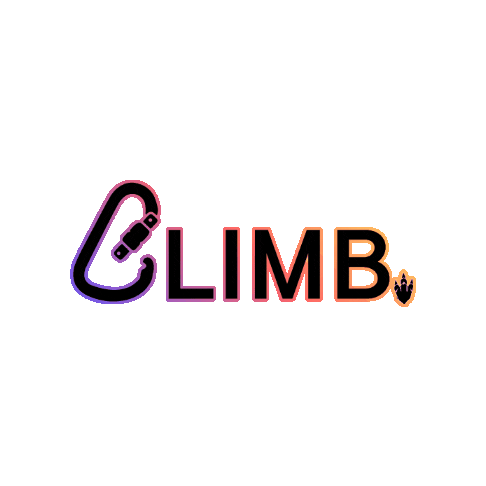 Rainbow Climb On Sticker by DynoClimbDeland