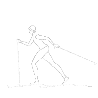 Cross-Country Skiing Winter Sticker by STUDIO 163