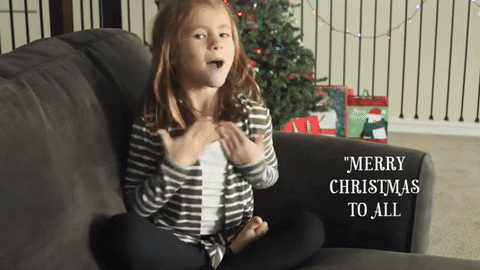 sign language christmas GIF by ASL Nook