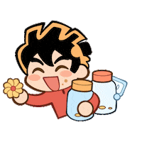 Happy Fun Sticker by Kadokawa Gempak Starz
