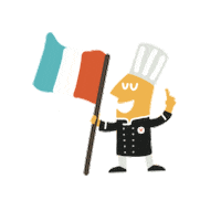 CommeDesPapas chef bebe papa madeinfrance Sticker