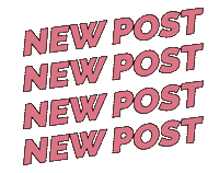 Pink New Post Sticker