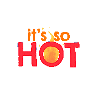 Fire Typography Sticker