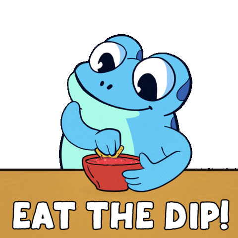 Mexican Food Buy The Dip Sticker by Croakey