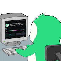 Money Penguin Sticker by Abster