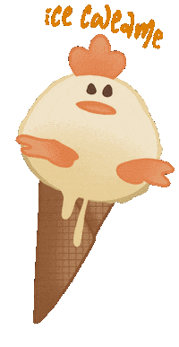Happy Ice Cream Sticker by Regina Awang