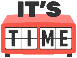 12MINME time clock alarm its time Sticker