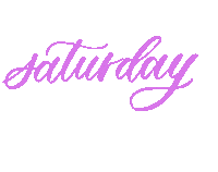 Saturday Morning Lettering Sticker by pensandnibs