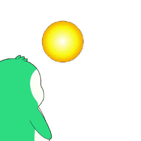 Sun Watching Sticker by Abster