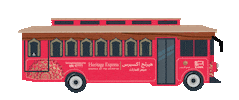 HeritageExpress red bus express heritage Sticker