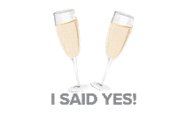 i said yes wedding Sticker by Love Inc.
