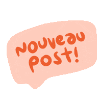 Post Text Sticker by Poupoutte
