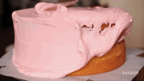 pink cake GIF by HuffPost