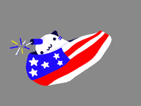 Do Not Touch Independence Day GIF by Cindy Suen
