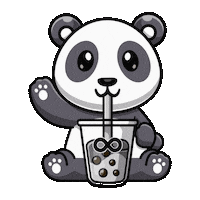 Happy Panda Sticker by The Moment