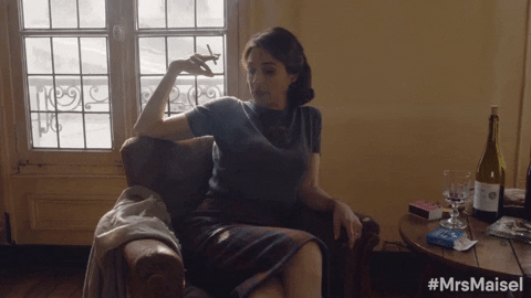amazon smoking GIF by The Marvelous Mrs. Maisel