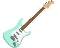 jeaannnie guitar fender lover boy phum Sticker