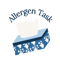Blue And White Tissues Sticker by hammer_kate