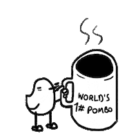 PomboDiOclin meme coffe segunda café Sticker