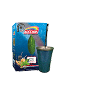 Arcoirispy comida salsa mate te Sticker