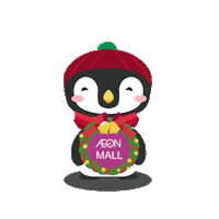 AEONMALL christmas penguin mall aeon Sticker