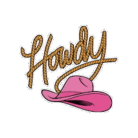 Nashville Howdy Sticker by CardMyYard