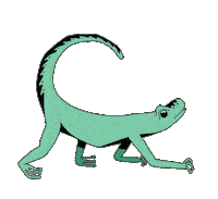 Lizard Chameleon Sticker by Metronomy