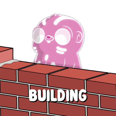 Brick By Brick House Sticker by Fugz Official
