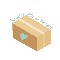 Spouse-ly shopping box order shipping Sticker