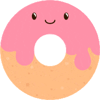 Happy Donut Sticker