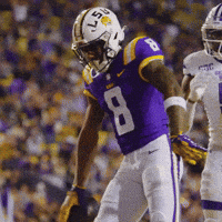 Happy College Football GIF by LSU Tigers