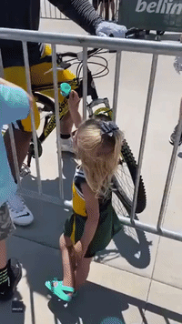 Green Bay Packers Stars Stop for a 'Tea Party' With Little Fan