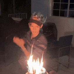 Fire Birthday GIF