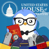 Speaking Bill Of Rights GIF by Pudgy Penguins