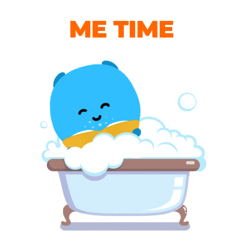 Relax Bath Sticker by Bookly