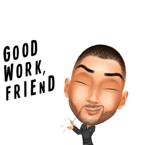 Manthonyajr Good Work Friend Sticker by Genies