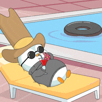 Relaxing Out Of Office GIF by Pudgy Penguins