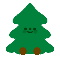 Christmas Tree Sticker by THE RECORDER FACTORY