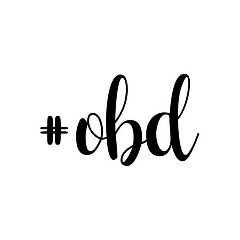 on_brand_designs logo design ob on brand Sticker