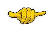 Gold Hand Sticker by Tennessee Tech University