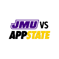 College Game Day Purple And Gold Sticker by James Madison University