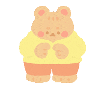 Bear Blushing Sticker