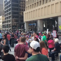 Hundreds Gather in Downtown Chicago for Tax March
