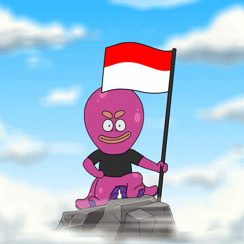 Flag Indonesia GIF by Octo Gaming