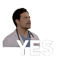 Greys Anatomy Yes Sticker by ABC Network