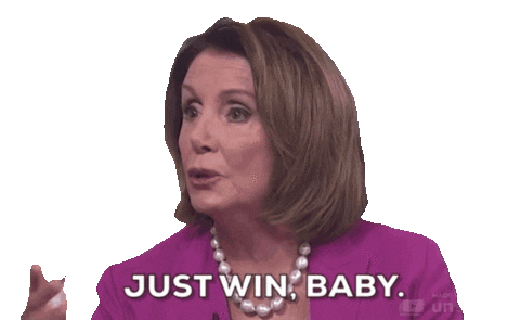 Nancy Pelosi Just Win Baby Sticker by GIPHY News